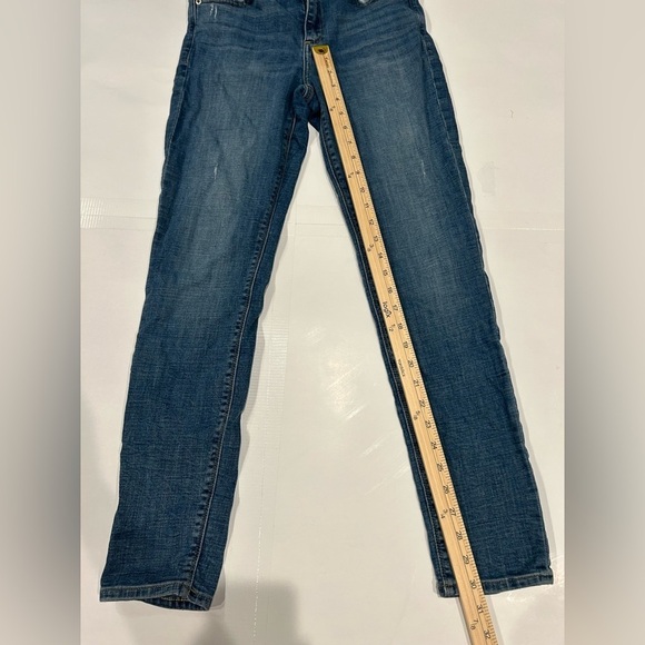 Lucky Brand Ava Skinny Jeans Women’s 6/28 Medium Wash Distressed - Picture 10 of 12